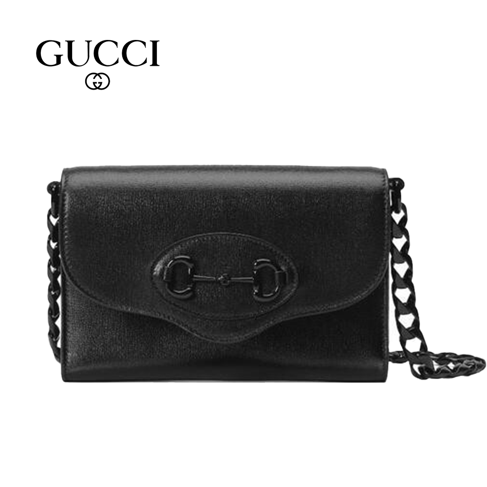 [GUCCI] 구찌 홀스빗 1955 미니백 블랙레더