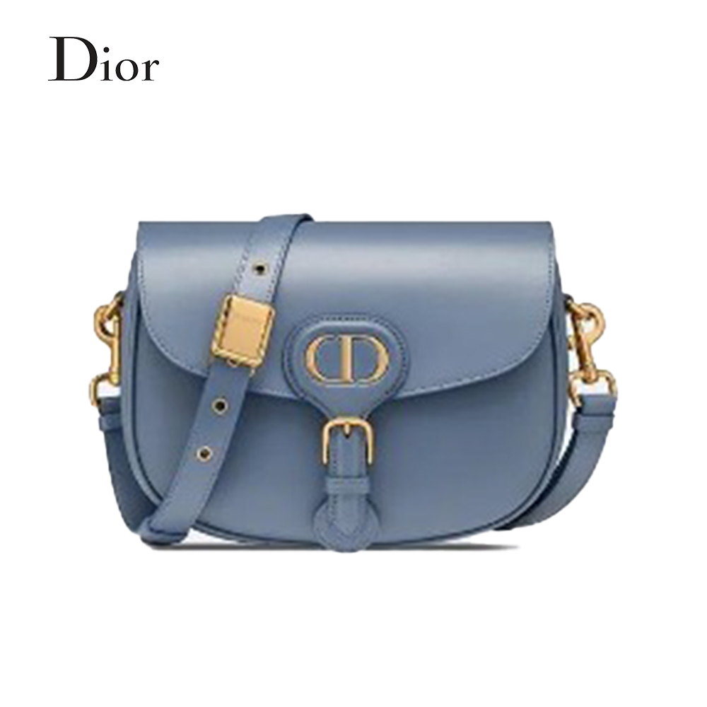 [디올] DIOR BOBBY 미디엄 백 데님 블루 복스 송아지 가죽