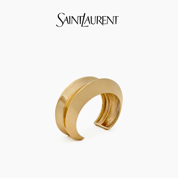 [생로랑] 메탈 소재의 스택 커프