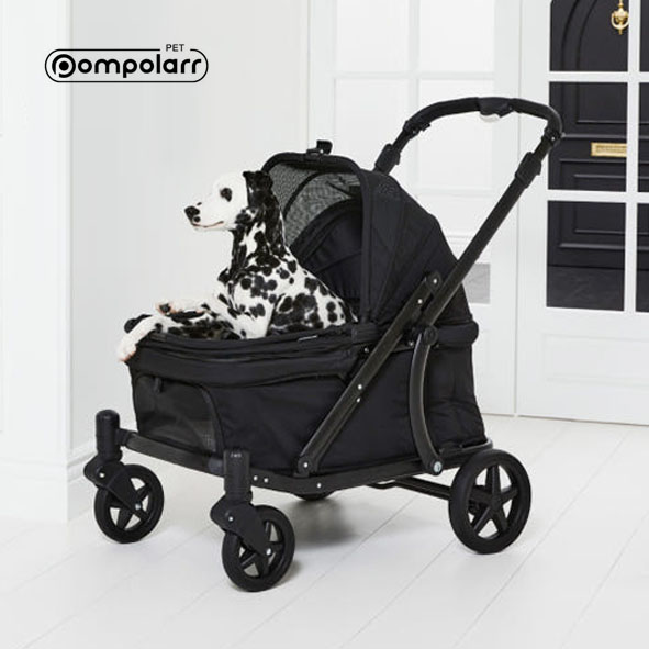 [폼포라펫] 클래식 웨건 딥블랙 애견유모차