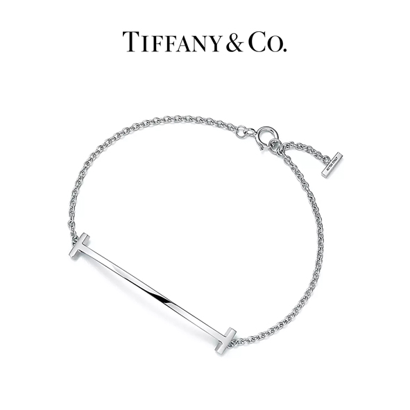 [티파니] 스마일 브레이슬릿 화이트골드