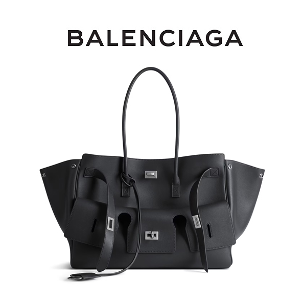 [발렌시아가] 벨 에어 캐리 올 백 미디엄 블랙