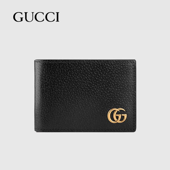 [구찌] GG 마몽 레더 반지갑