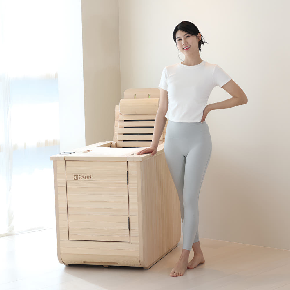 [다온 ] 편백나무 건식 리턴 반신욕기 